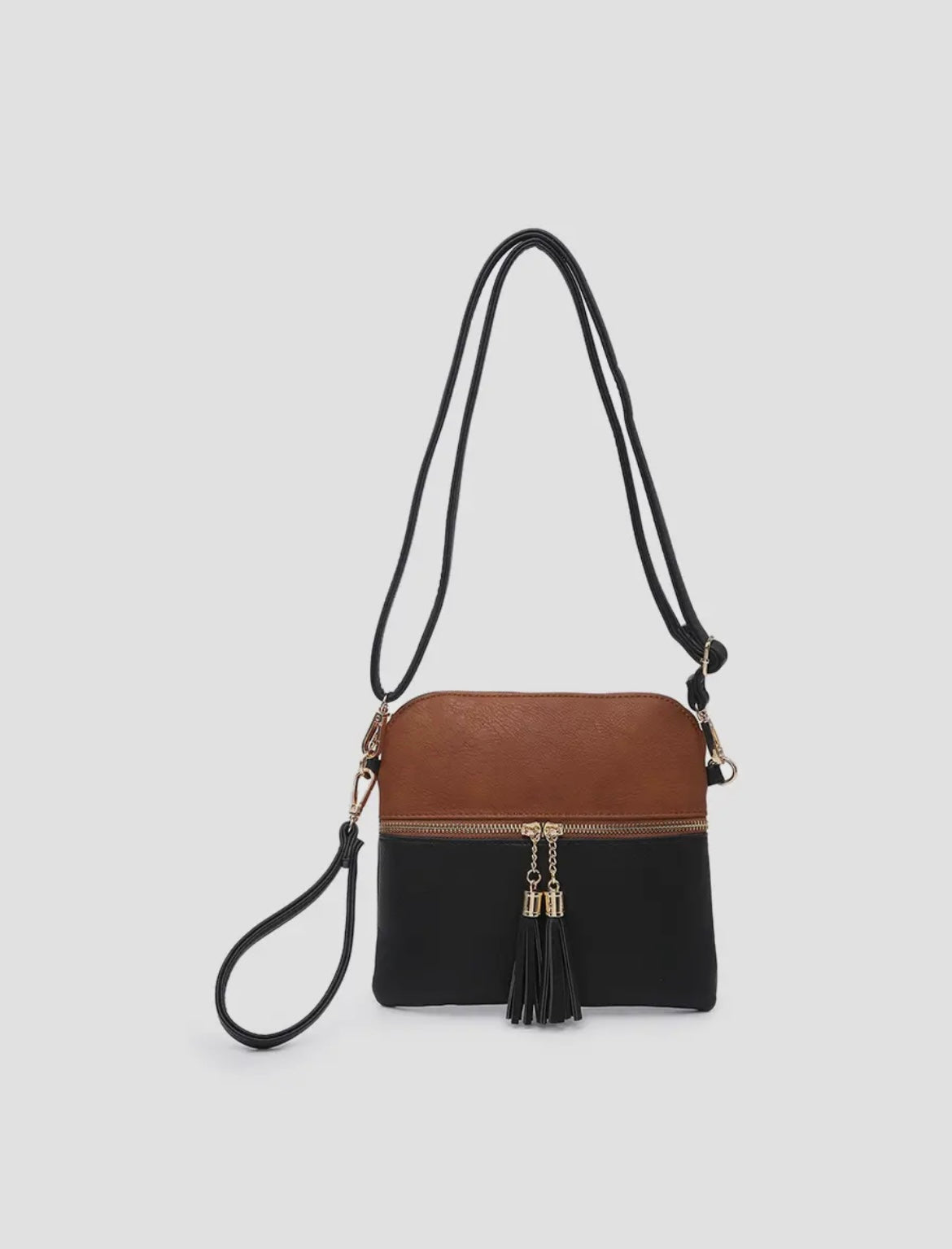 Jen & Co. Tara Double Zip Crossbody Bag