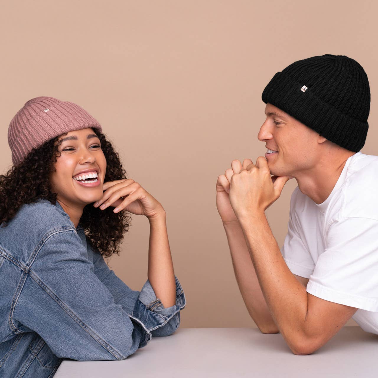 Glazey™ Satin-Lined Beanie - Blush