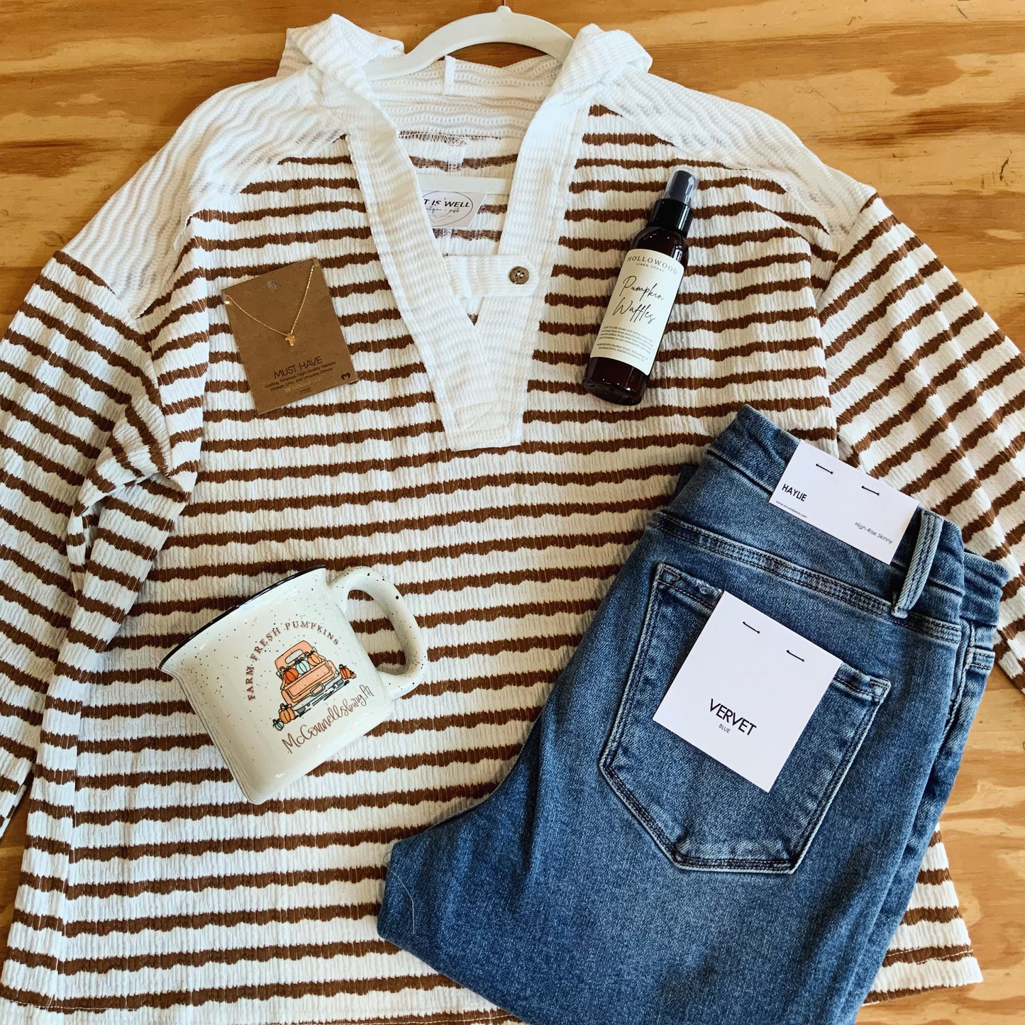 Harriet Hoodie Striped Long Sleeve Top