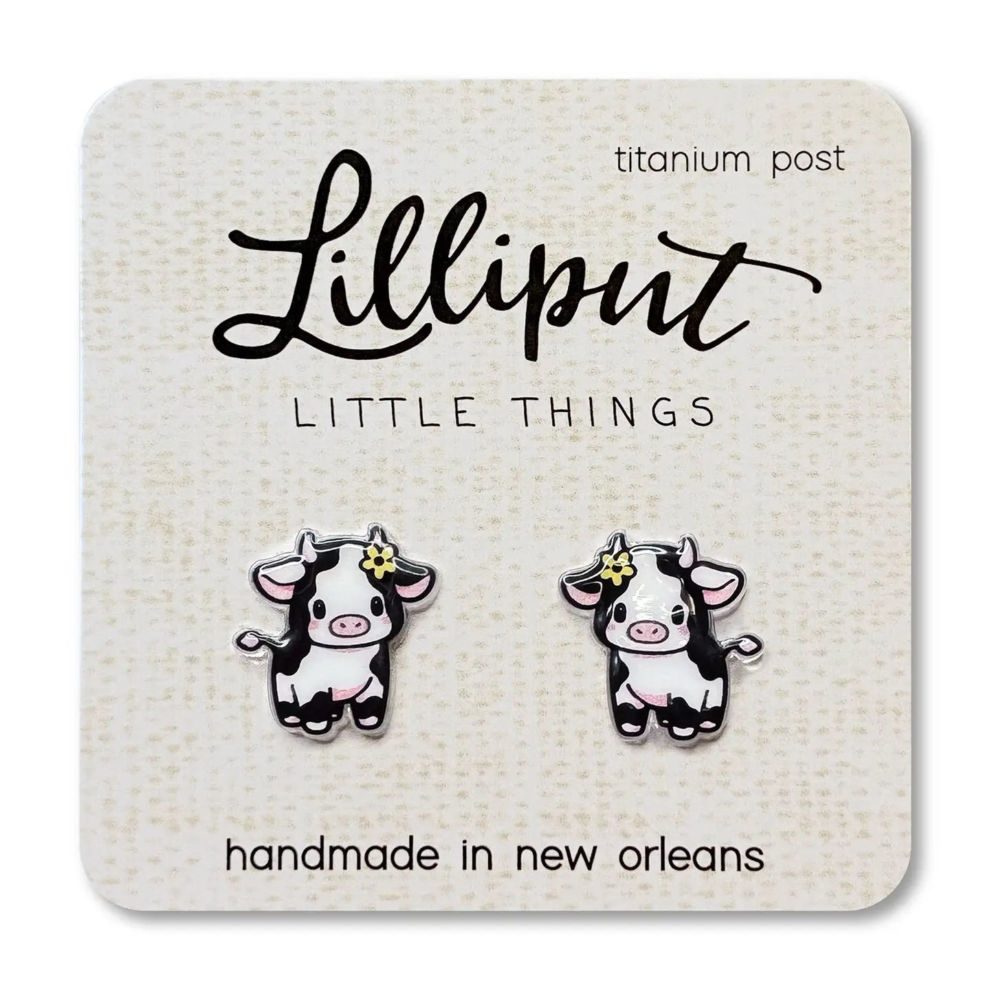 Baby Cow Earrings