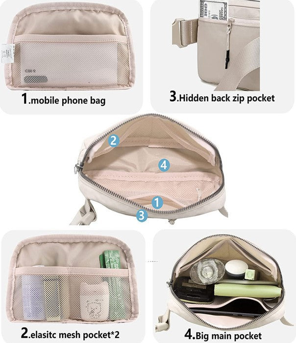 50 inch Crossbody Belt Bag | MULTIPLE COLORS