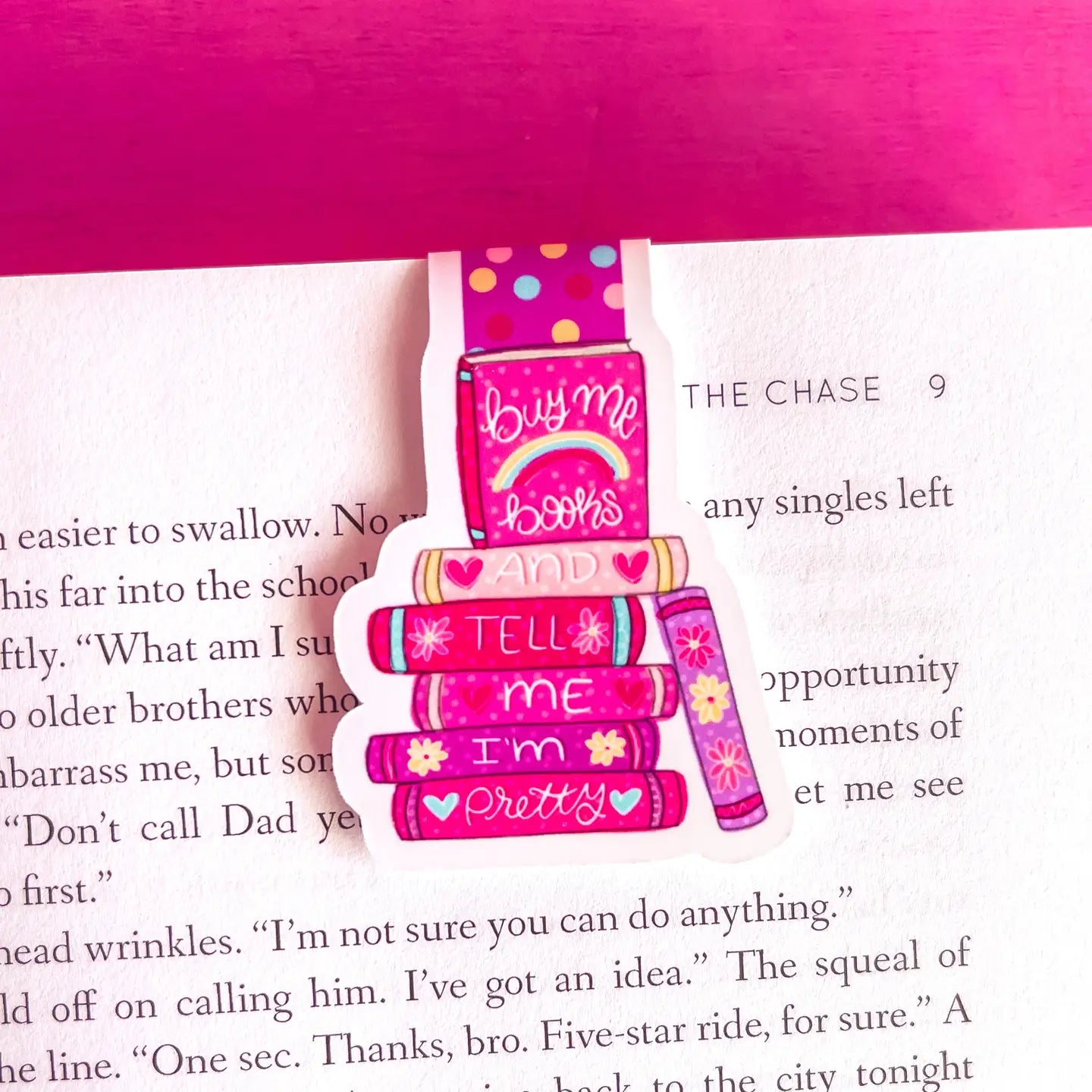 Buy Me Books & Tell Me I'm Pretty | Magnetic Bookmark