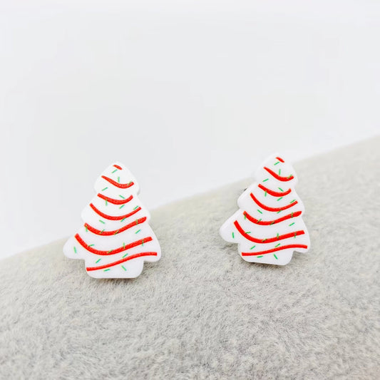 Christmas Tree Cake Studs
