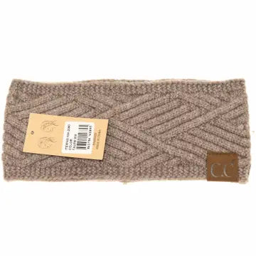 Diagonal Criss-Cross Patterned Head Wrap | MULTIPLE COLORS