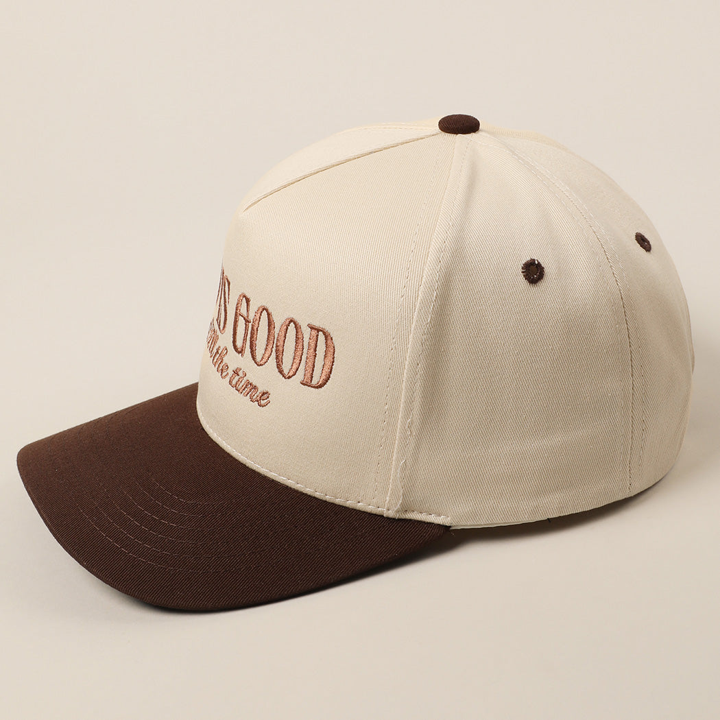 God is Good Trucker Hat - Brown