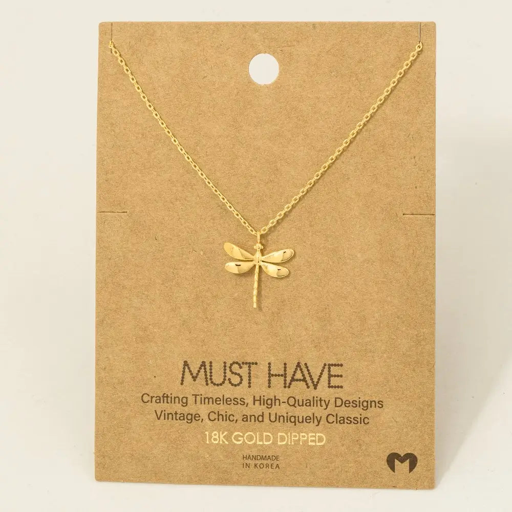 Dragonfly Pendant Necklace