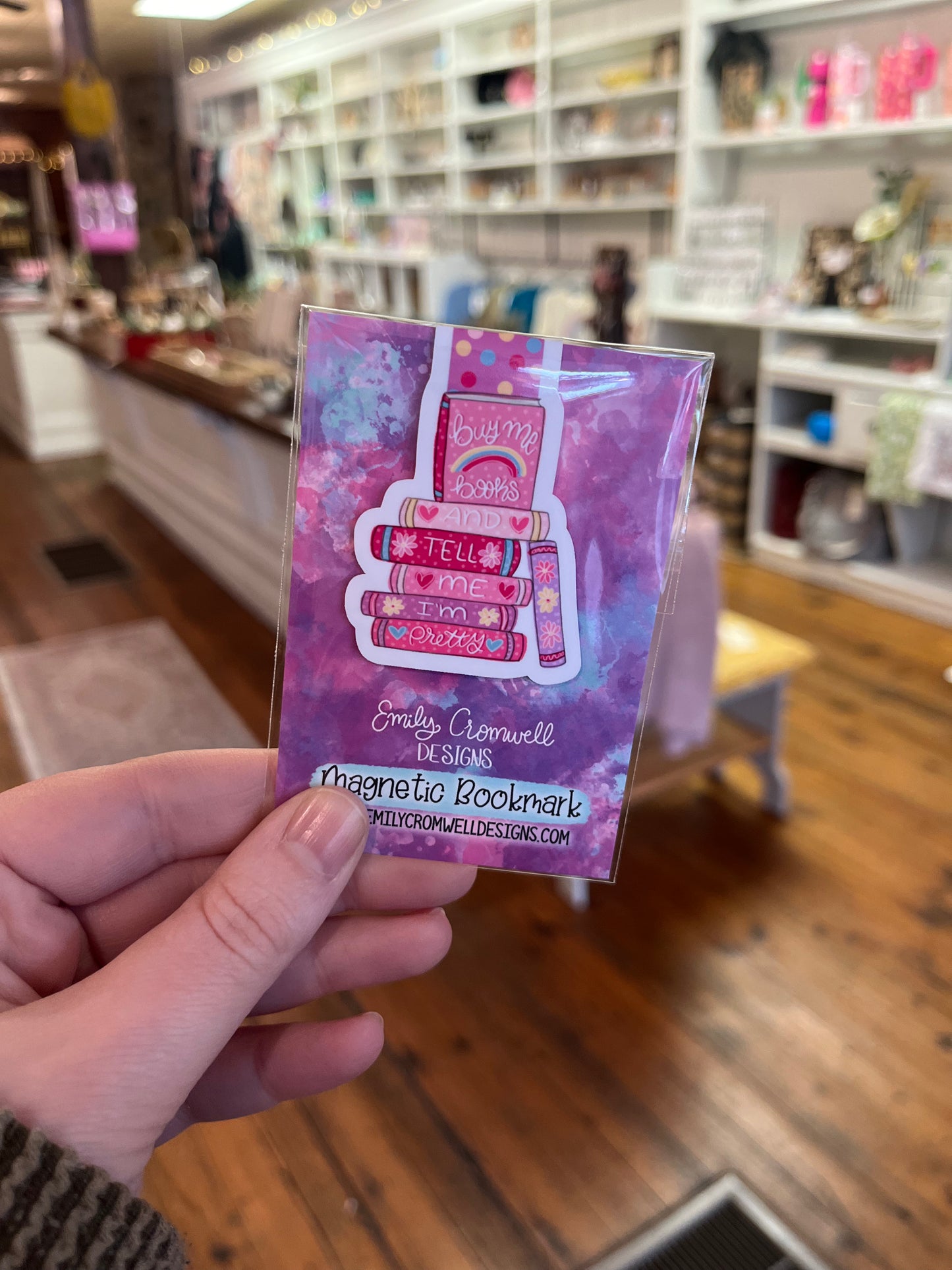 Buy Me Books & Tell Me I'm Pretty | Magnetic Bookmark