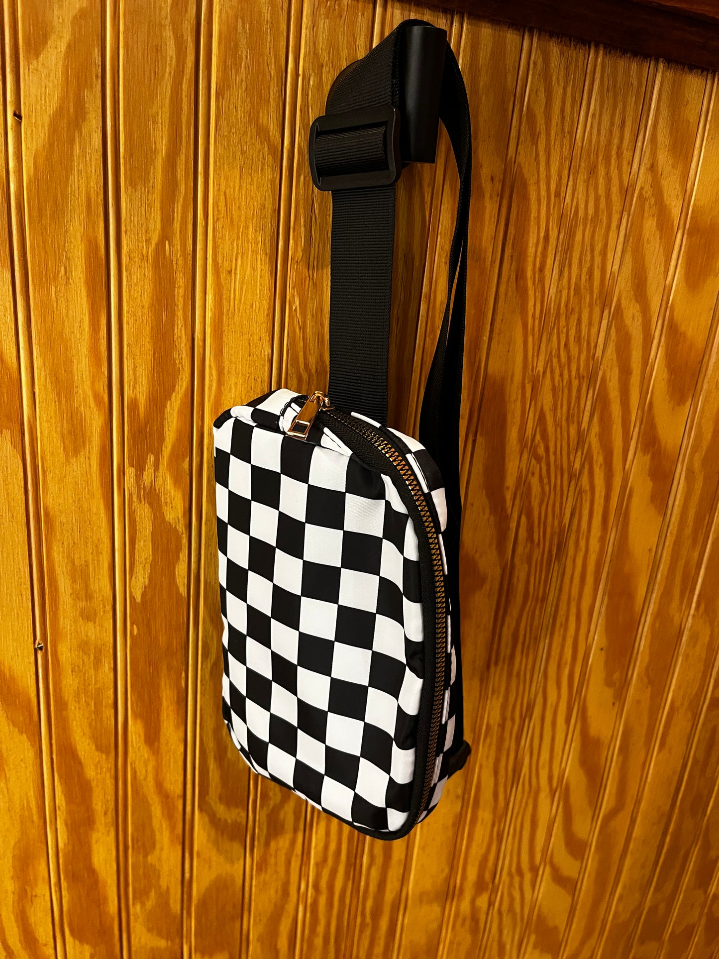 Checkered Belt Bag