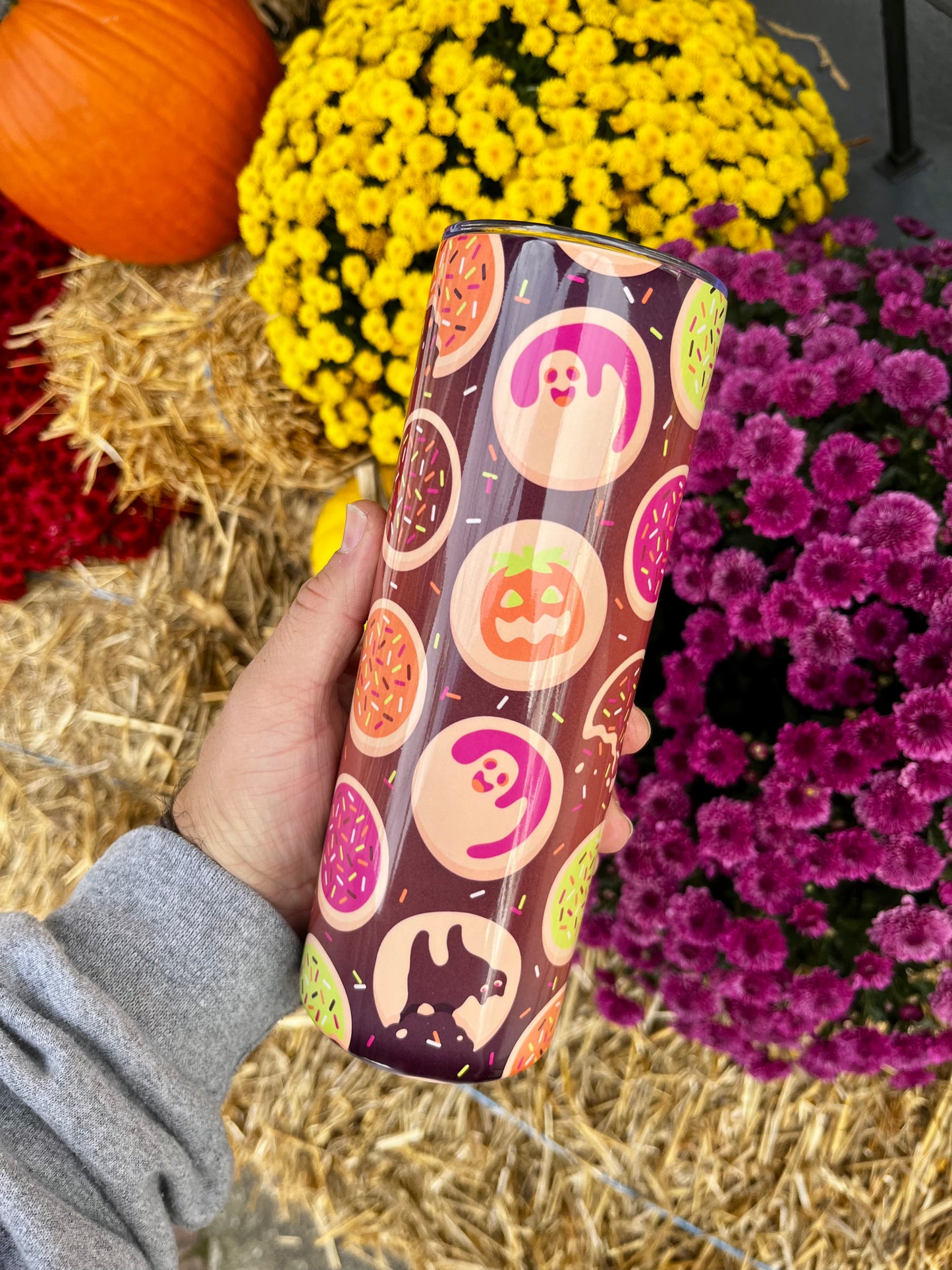 Spooky Cookie 20oz Skinny Stainless Tumbler