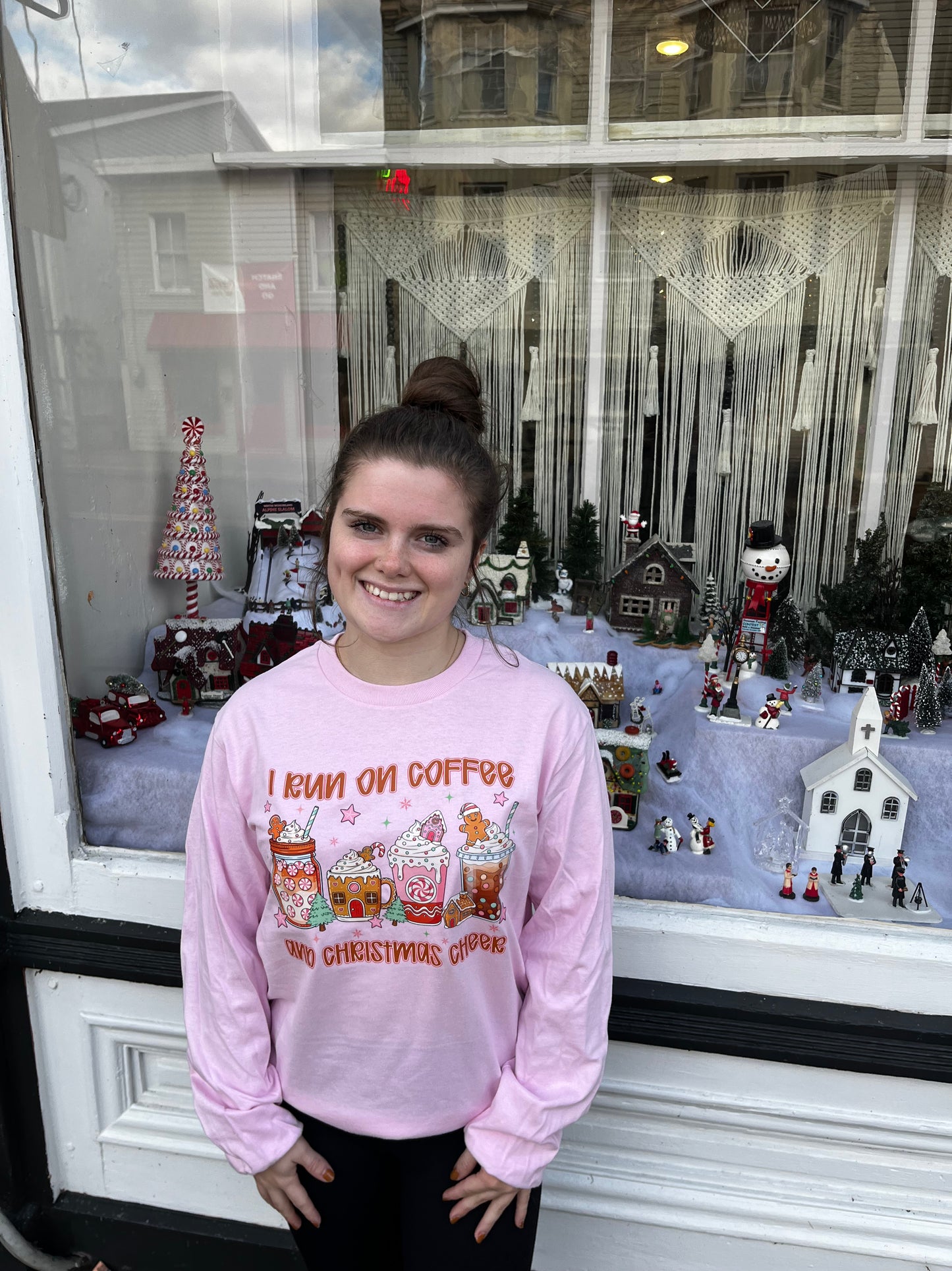 Coffee + Christmas Cheer Long Sleeve Tee