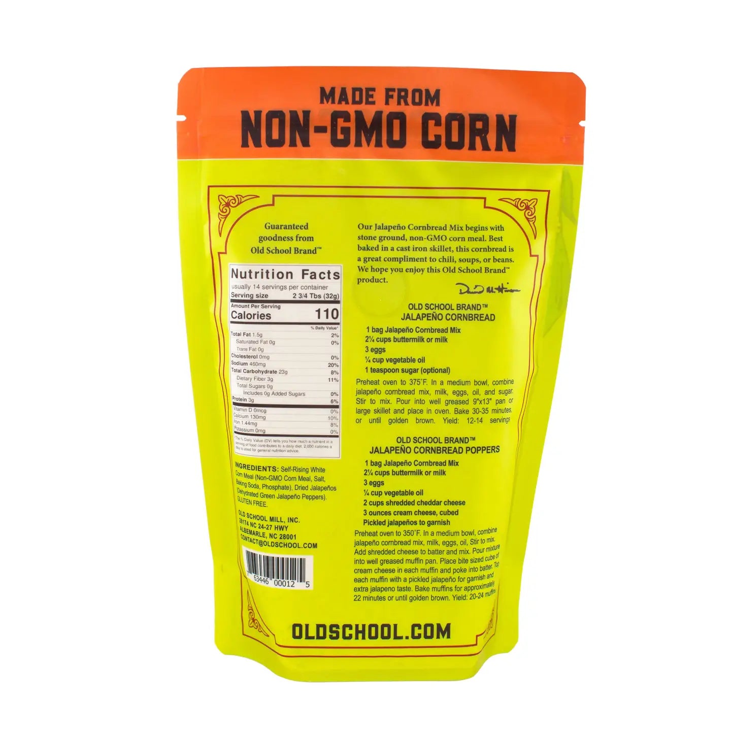 Jalapeno Cornbread Mix | Old School Brand