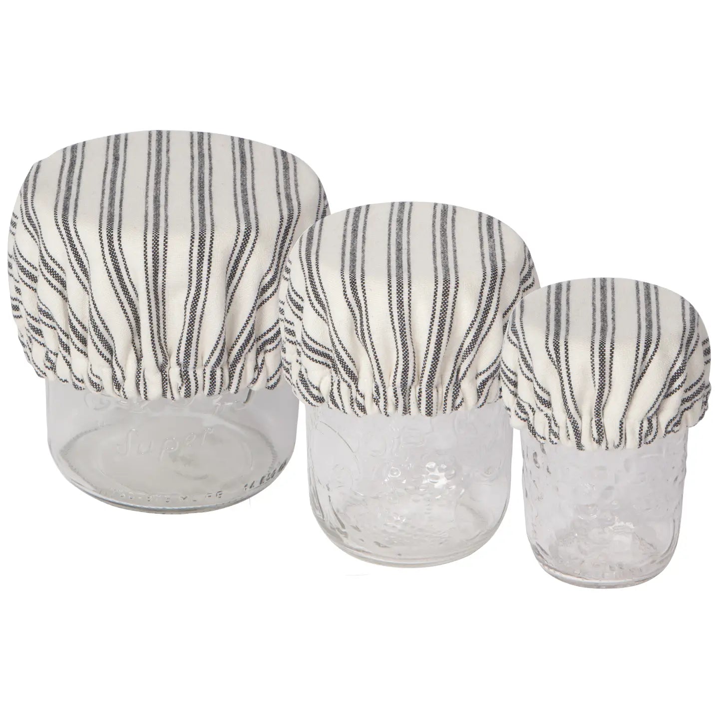 Ticking Stripe Jar Cover | Set of 3