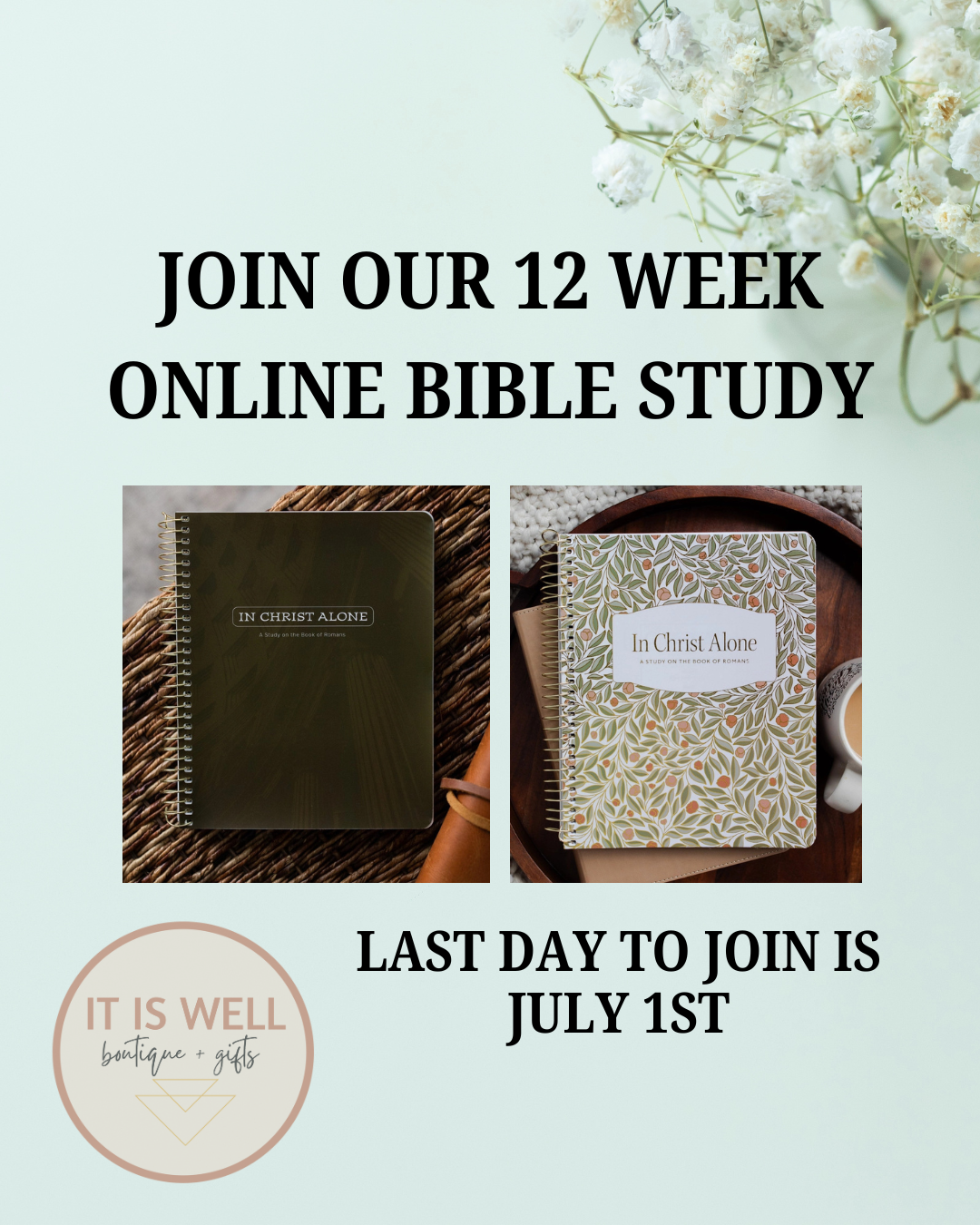 BIBLE STUDY GROUP | In Christ Alone | a study on the book of Romans