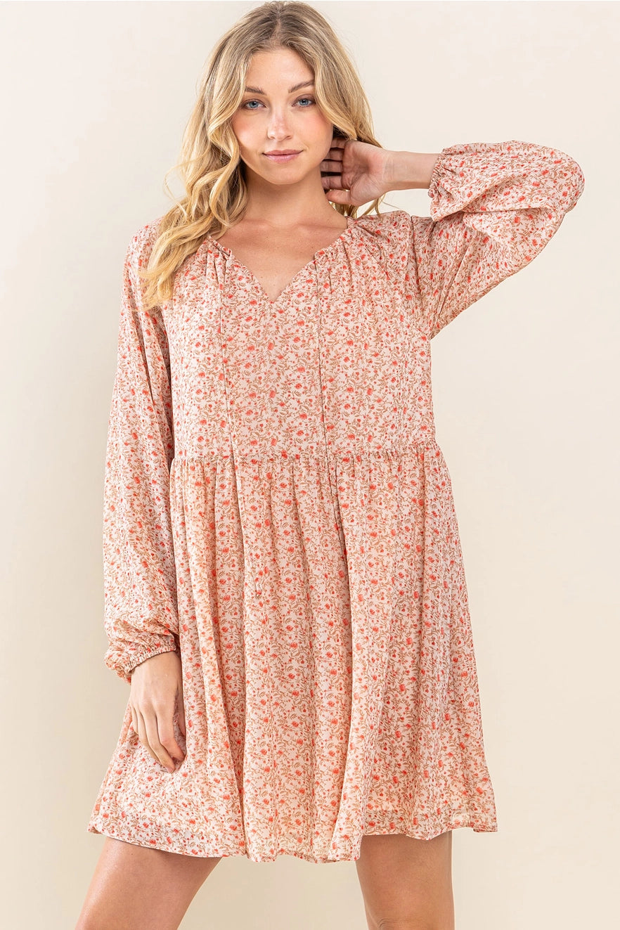 Lindsey Floral Chiffon Dress