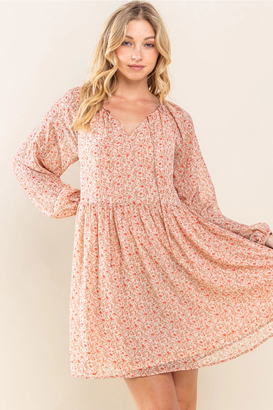 Lindsey Floral Chiffon Dress