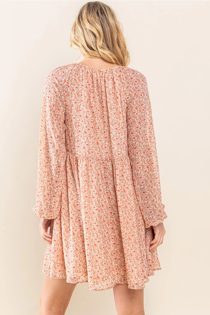 Lindsey Floral Chiffon Dress