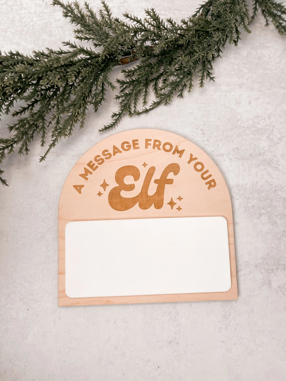A Message from Your Elf Whiteboard