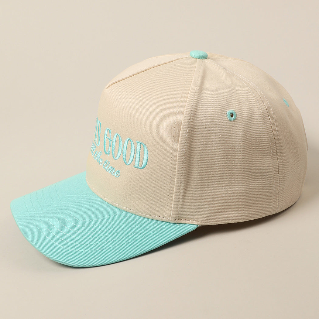 God Is Good Trucker Hat - Mint