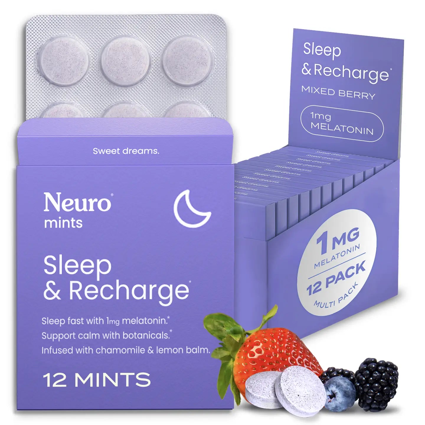Neuro Mints | Sleep and Recharge Mints | Mixed Berry