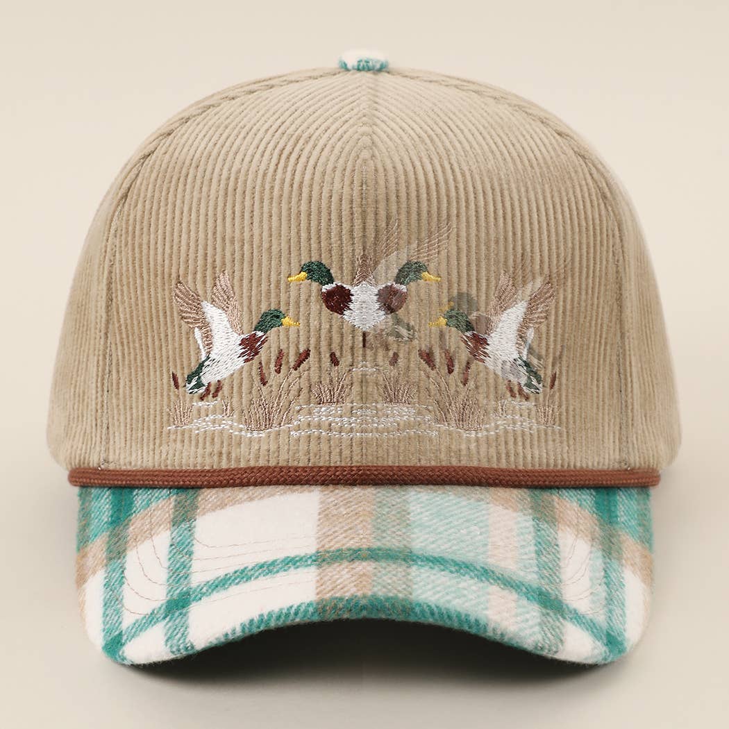Flying Mallards Corduroy Trucker Hat