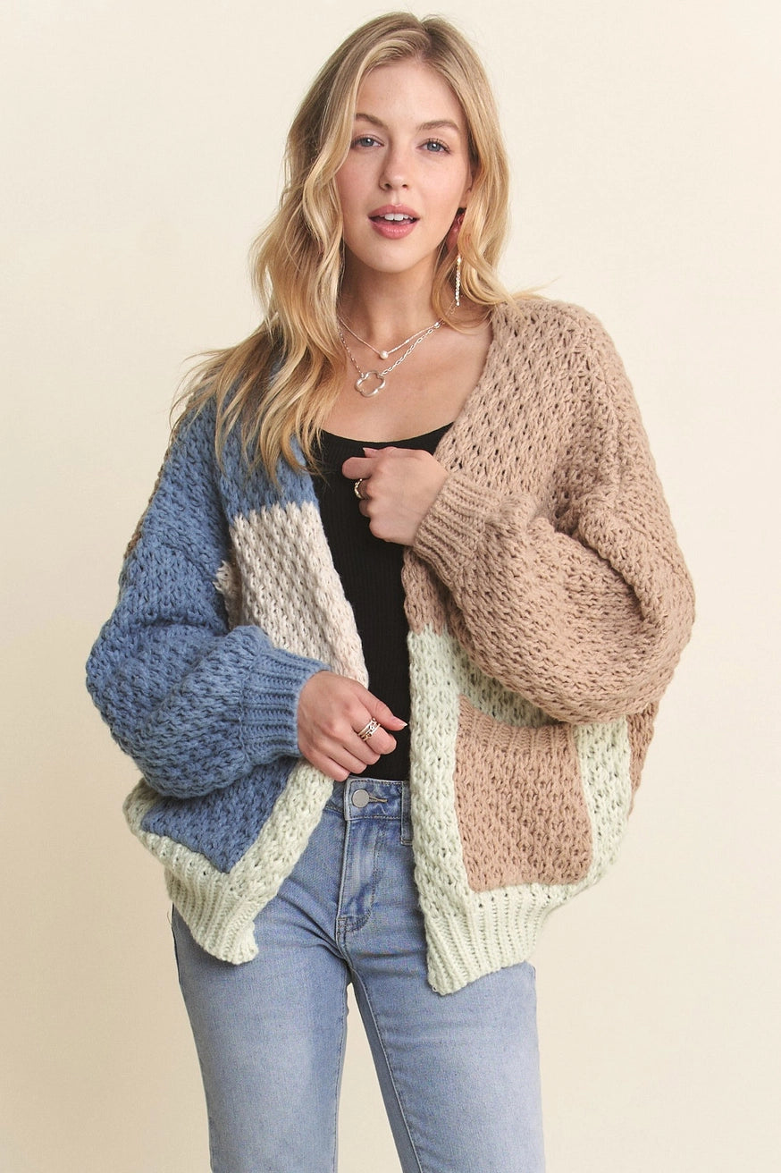 Arden Colorblock Cozy Cardigan
