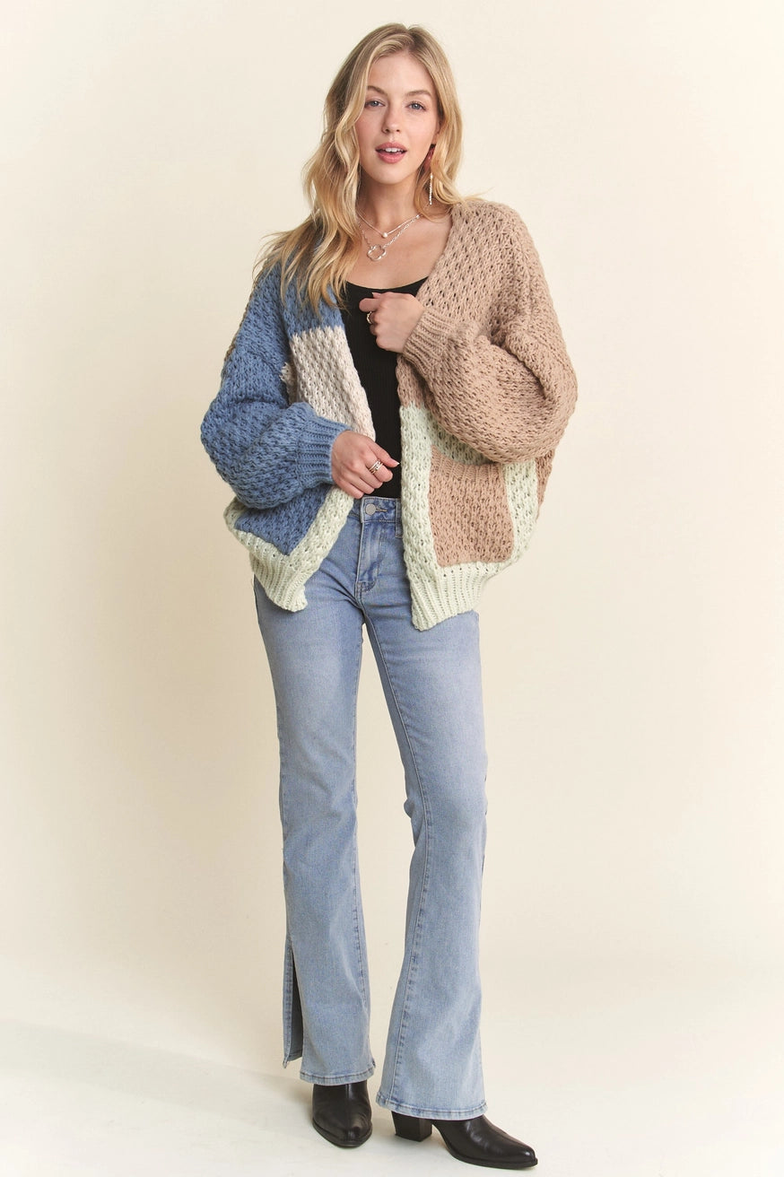 Arden Colorblock Cozy Cardigan