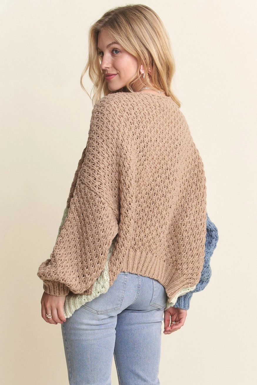 Arden Colorblock Cozy Cardigan