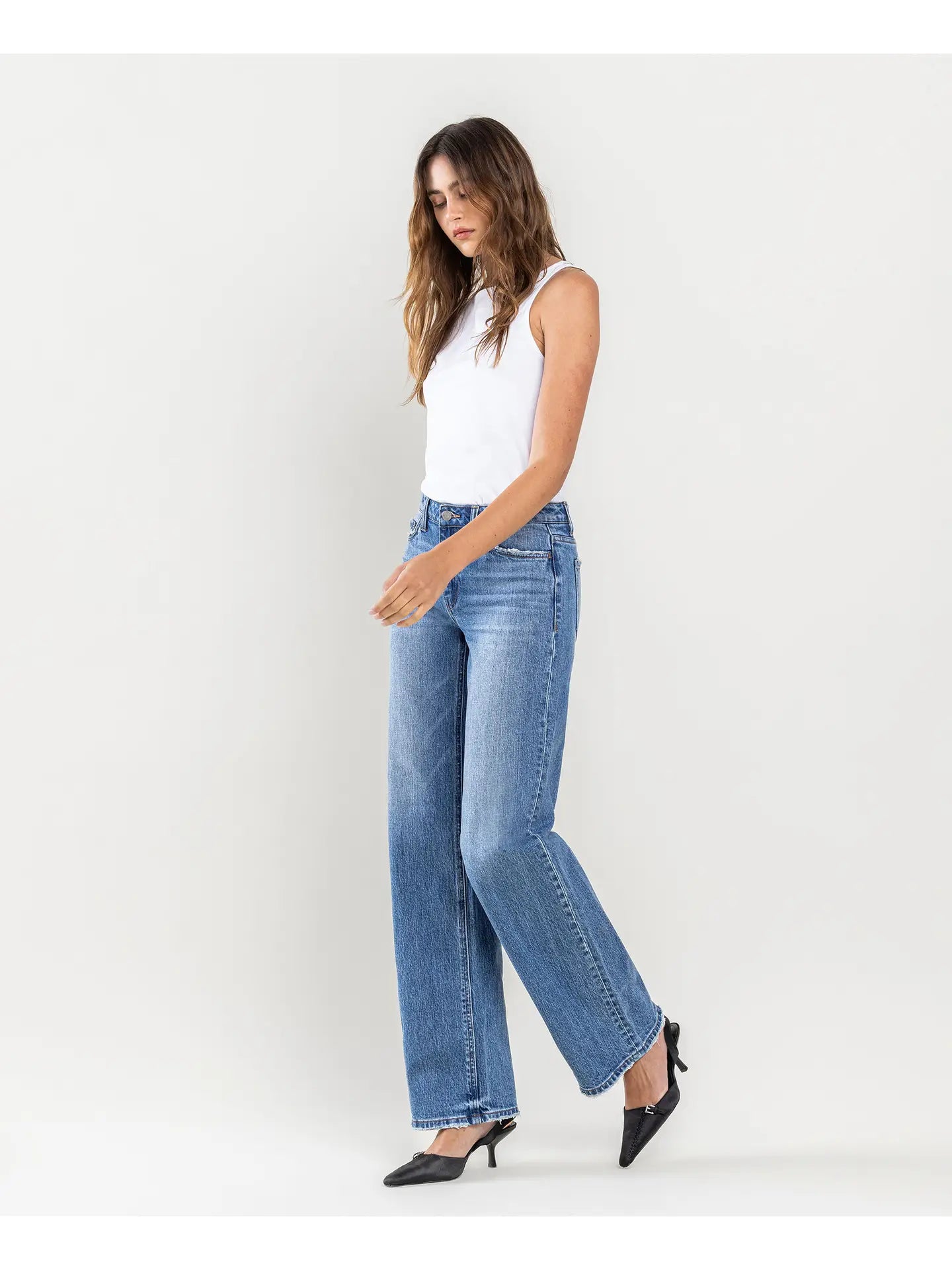 Olivia High Rise Wide Leg Jeans | VERVET