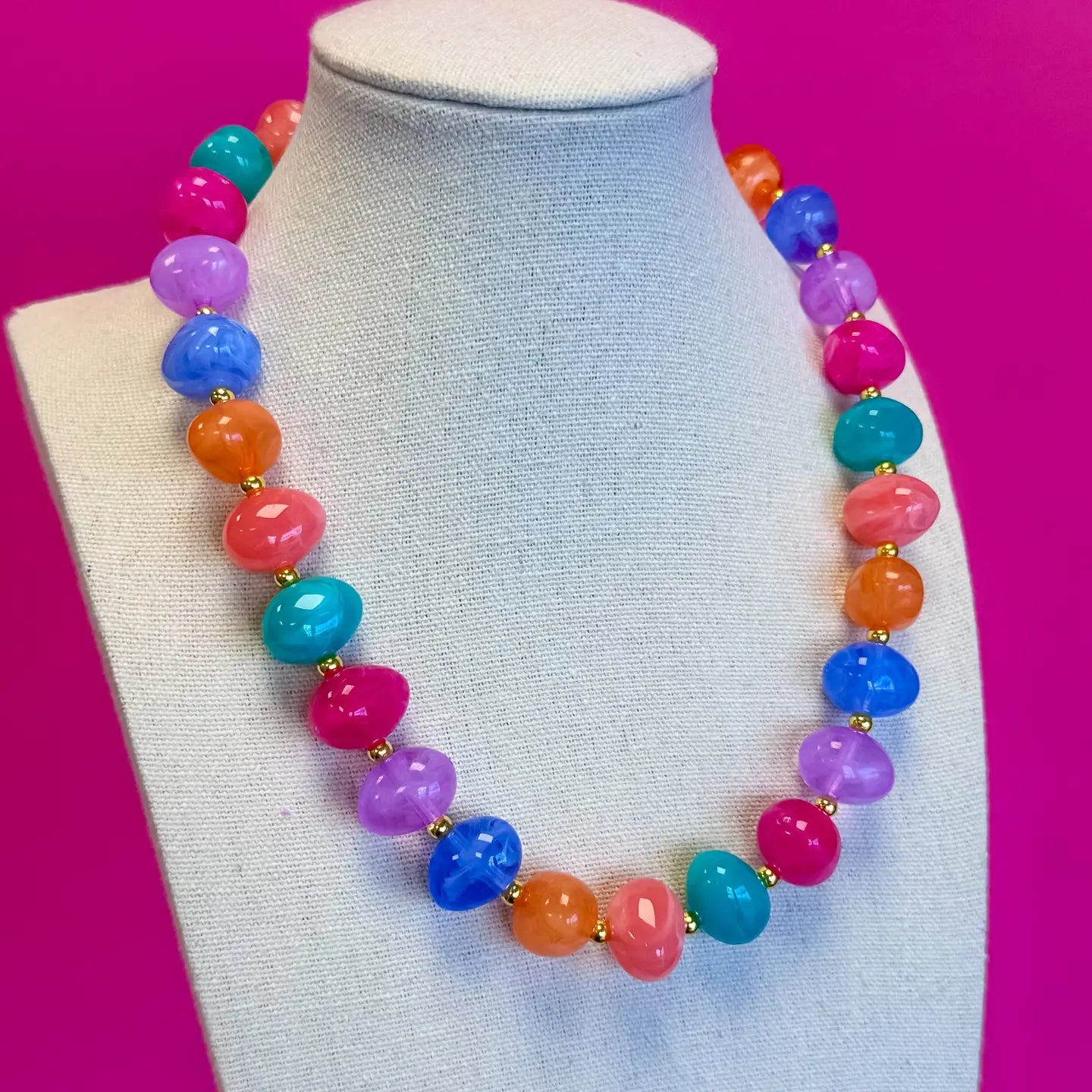Summer Bauble Bead Necklace