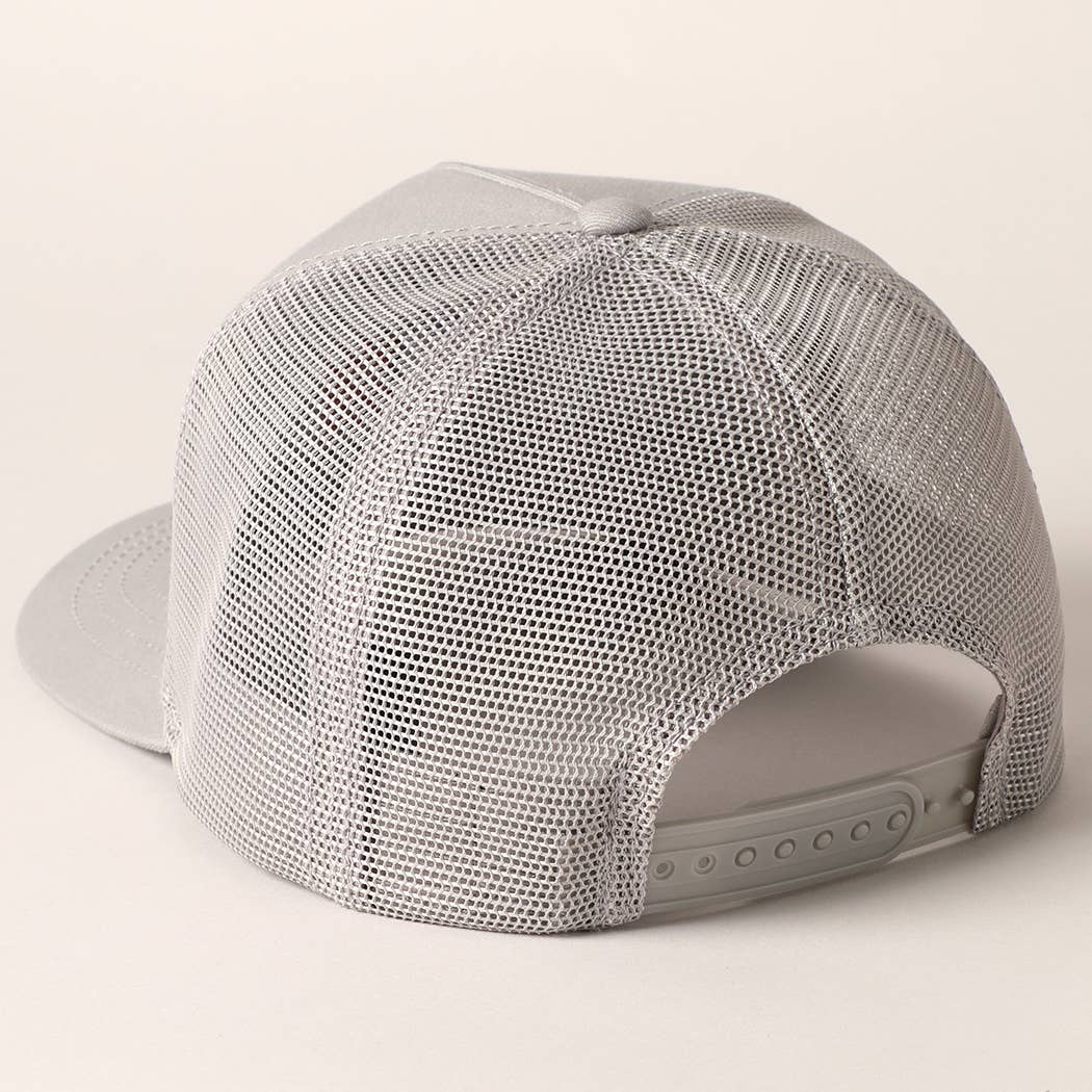 Land Of The Free Embroidery Trucker Hat