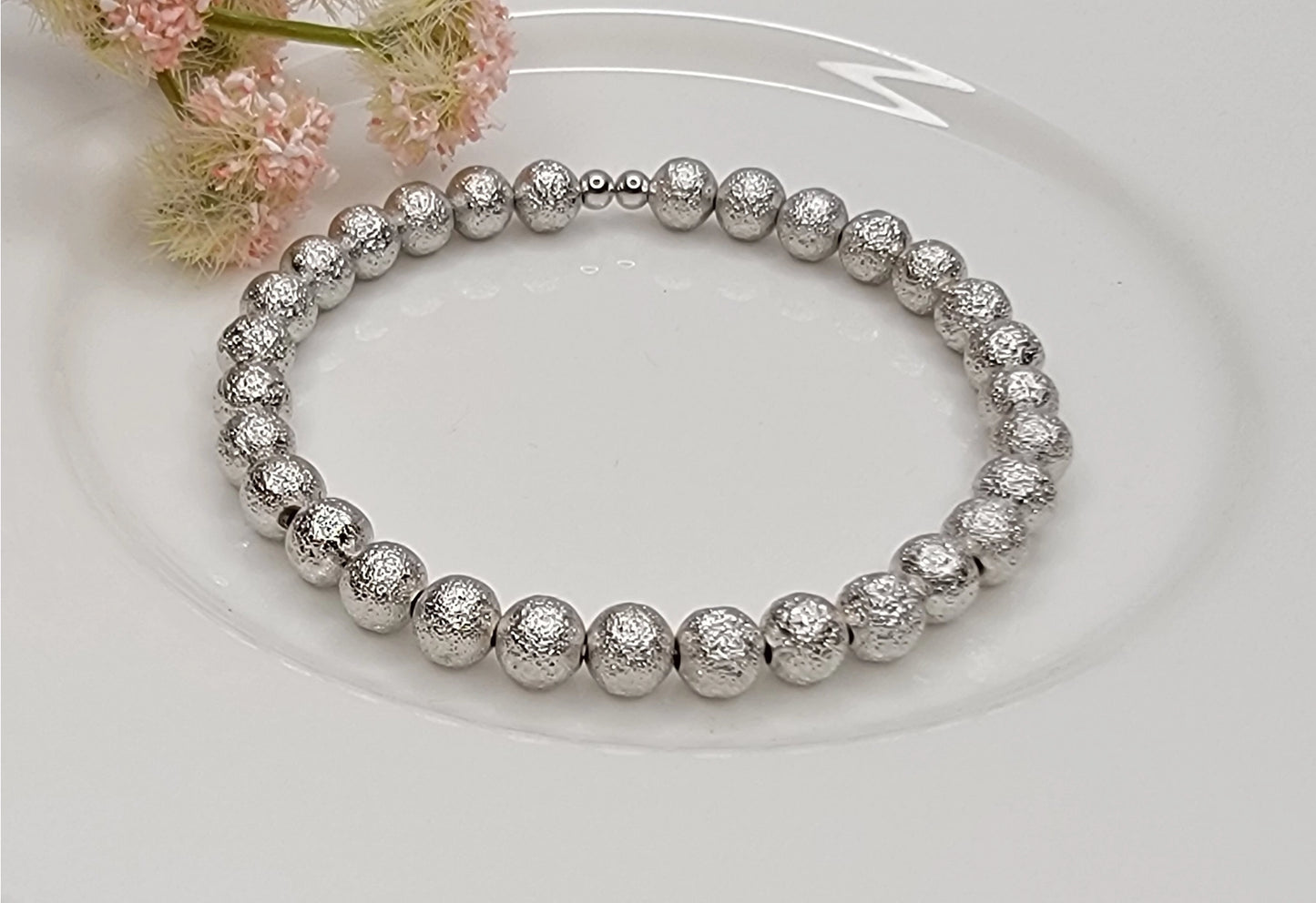 Round Beaded Adjustable Bangle | MULTIPLE COLORS