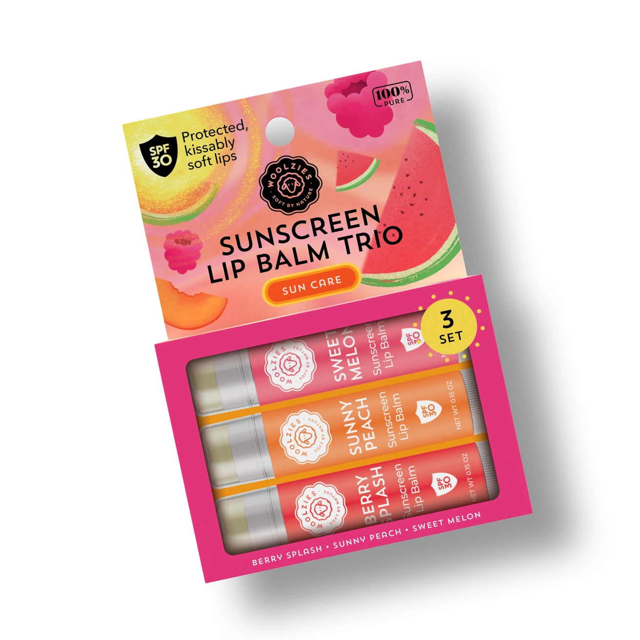 Summer Sun Lip Balm Trio with SPF 30