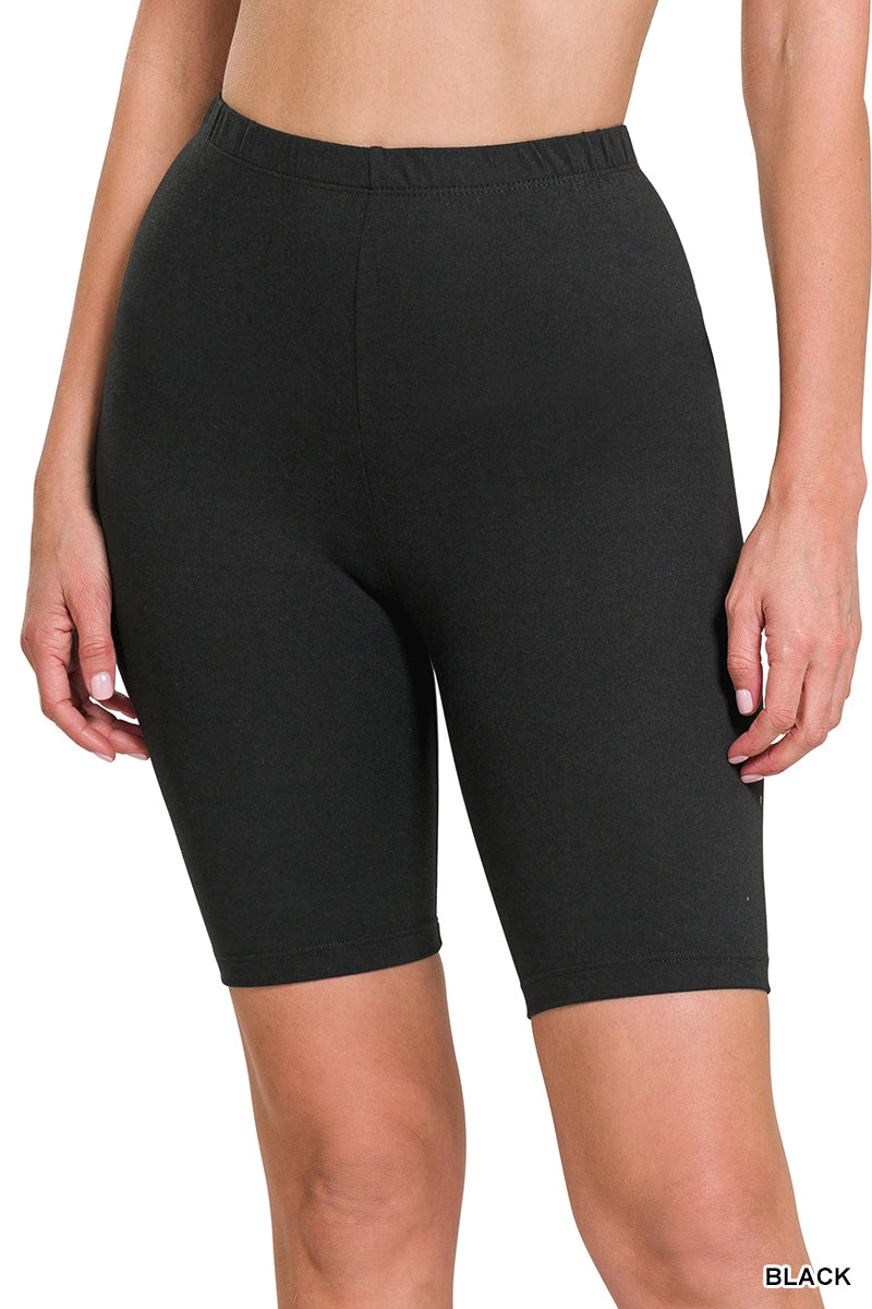 Brushed Microfiber Bike Shorts | ZENANA