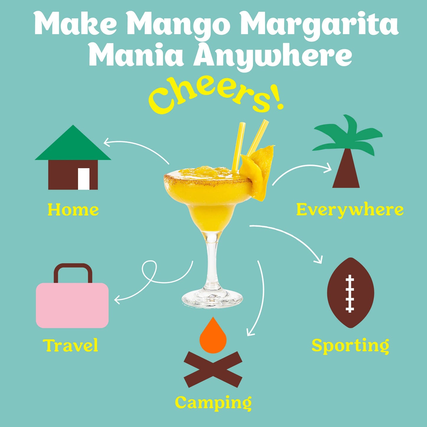 Mango Margarita Cocktail / Mocktail Mixer - Single Pack
