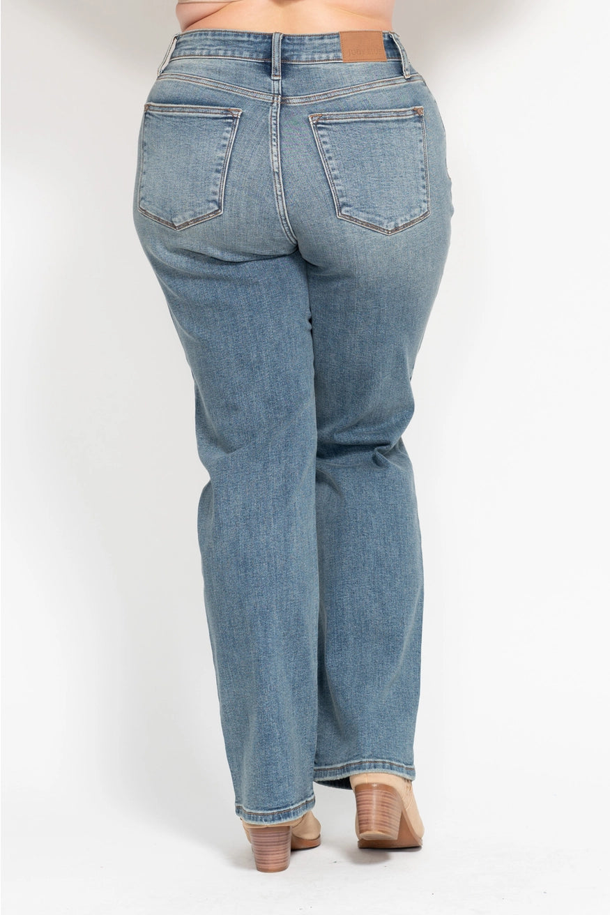 Judy Blue High Waisted Straight Leg Dad Jeans