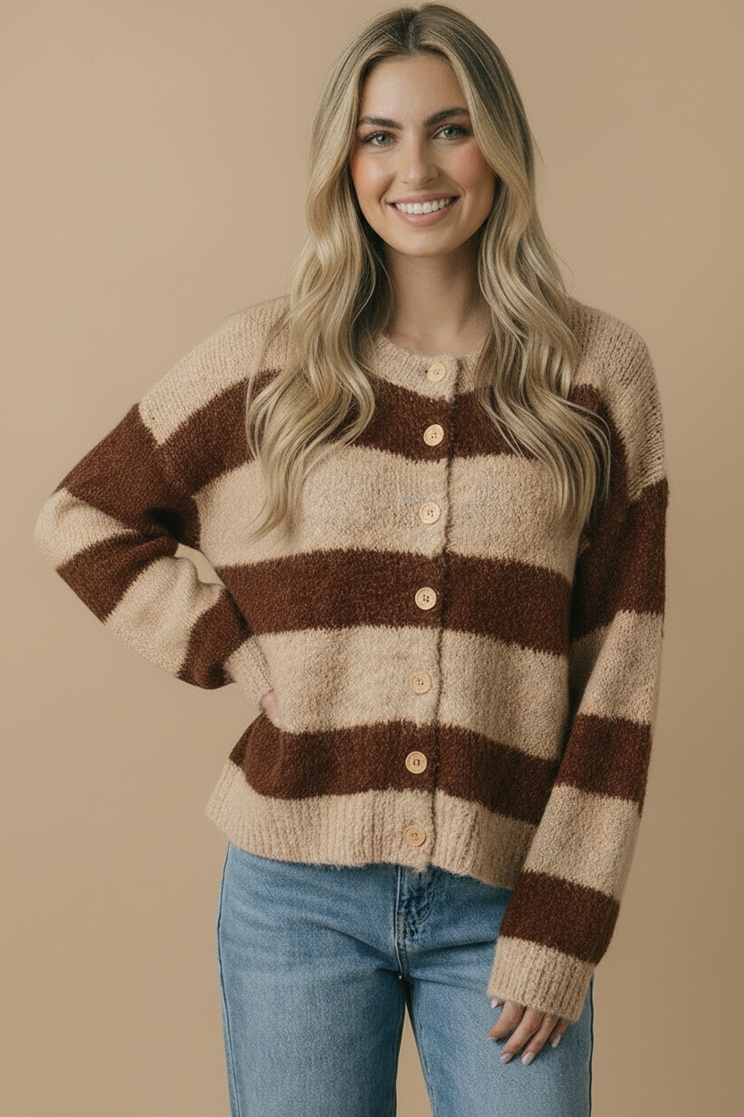 Catherine Stiped Cardigan