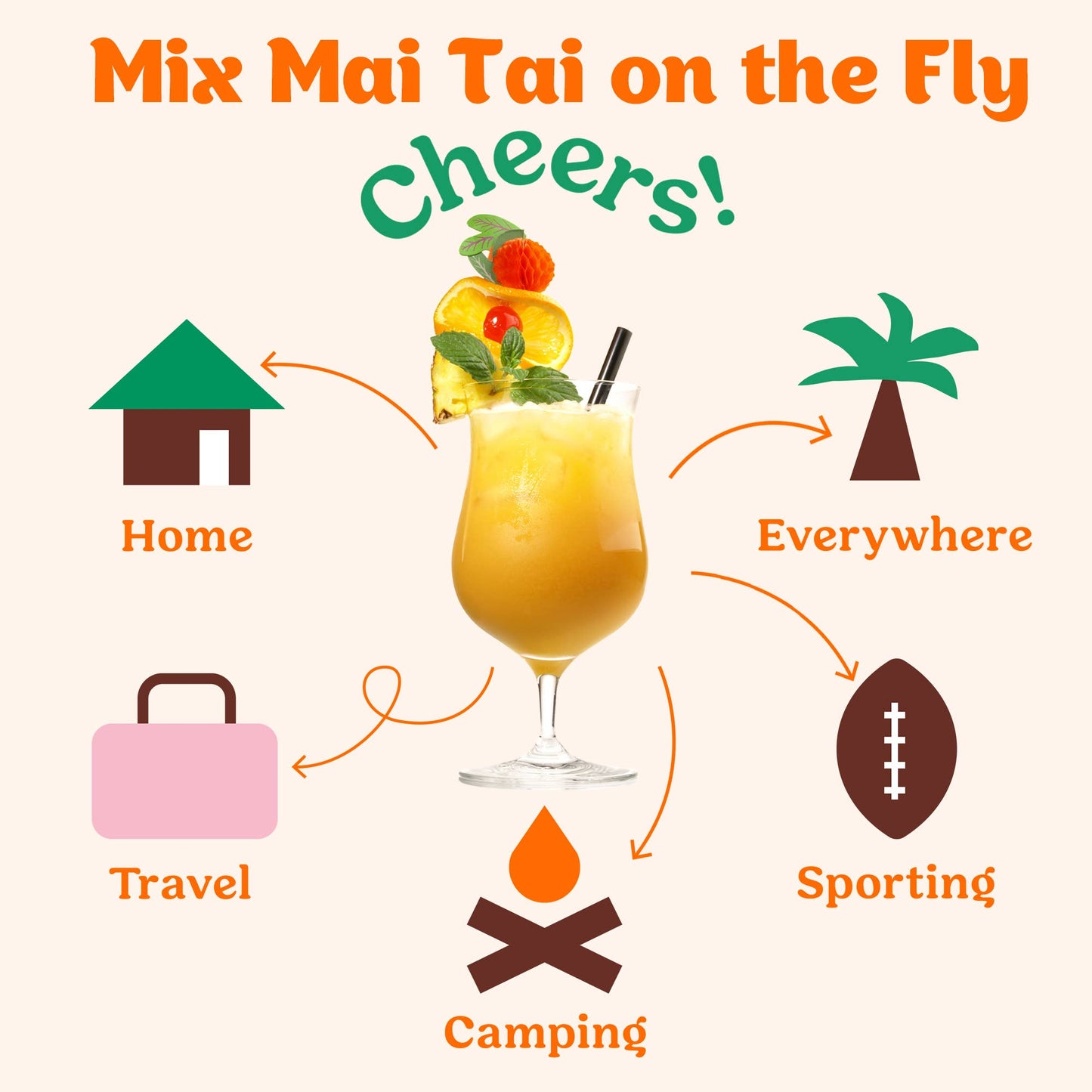 Blood Orange Mai Tai Cocktail - Single Pack