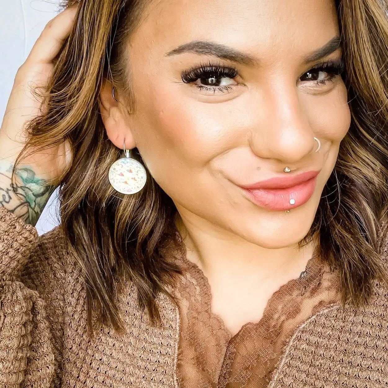 Shimmer + Shine Leverback Earrings