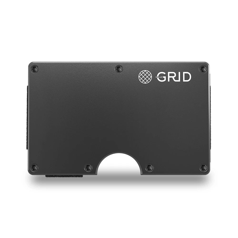 Gunmetal Aluminum GRID Wallet
