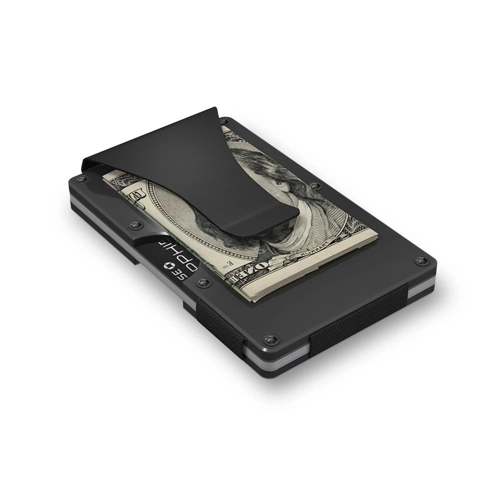 Gunmetal Aluminum GRID Wallet