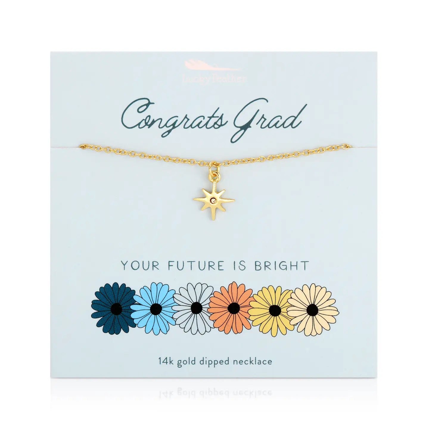 Your Future is Bright Gold Necklace for Graduation