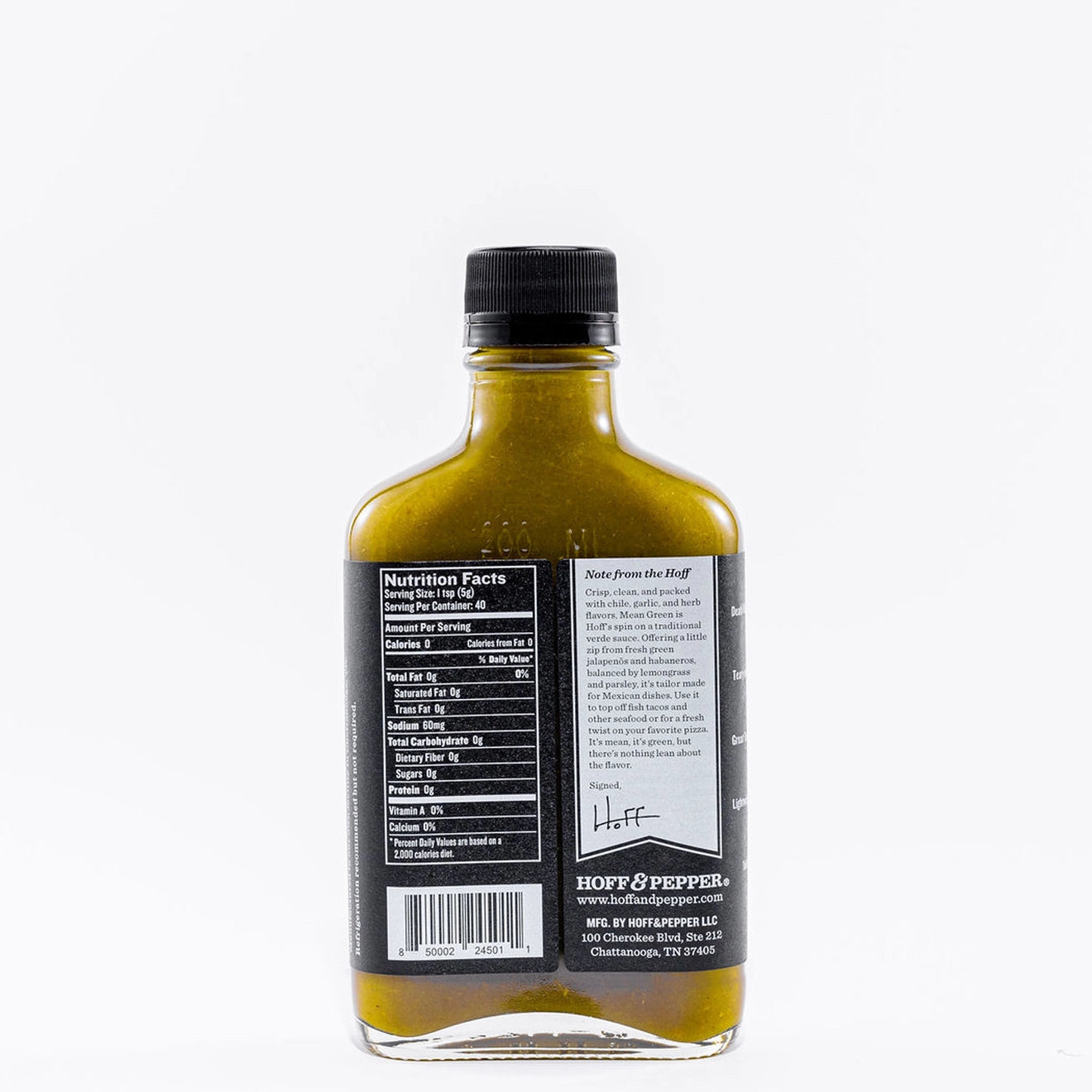 Hoff & Pepper Mean Green Hot Sauce | 6.7oz