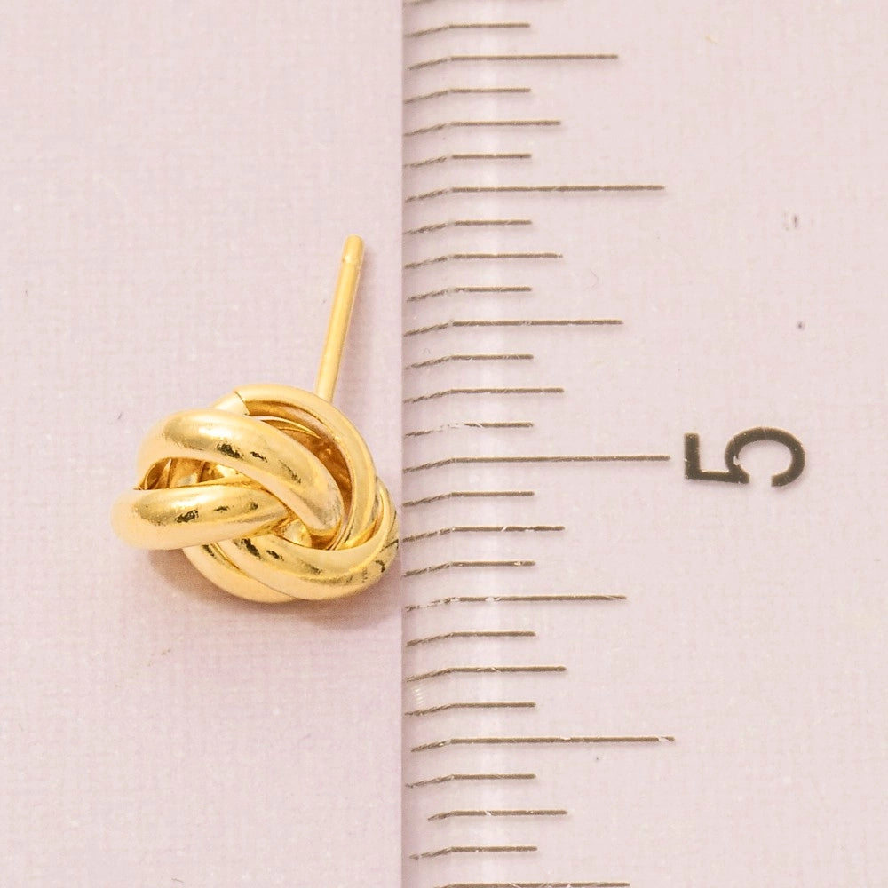 Metallic Knot Stud Earrings | MULTIPLE COLORS