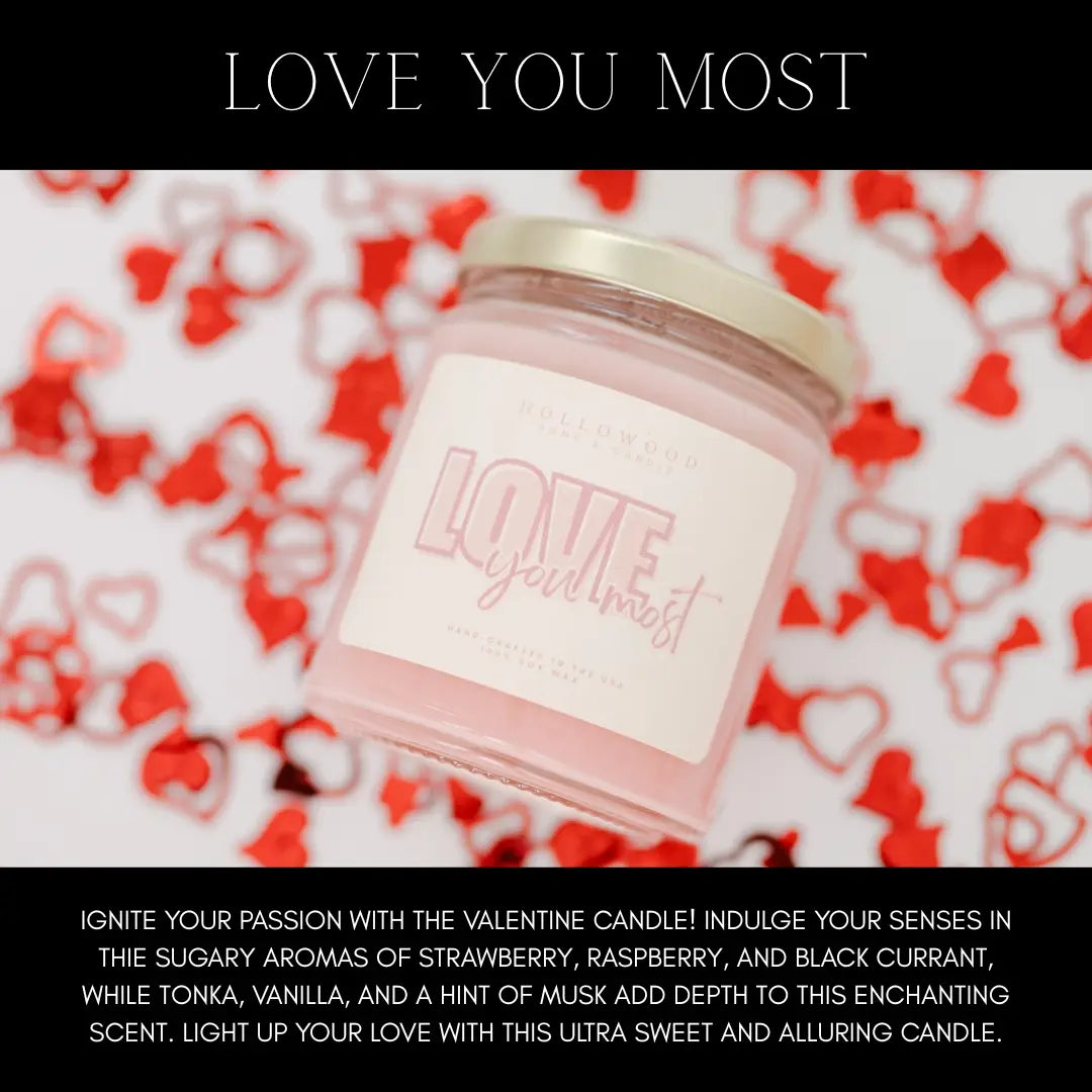 Love You Most 8oz Candle