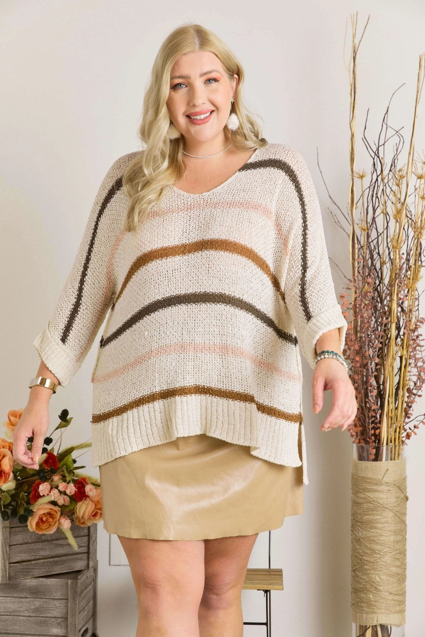 Miley Multi Color Stripe Sweater