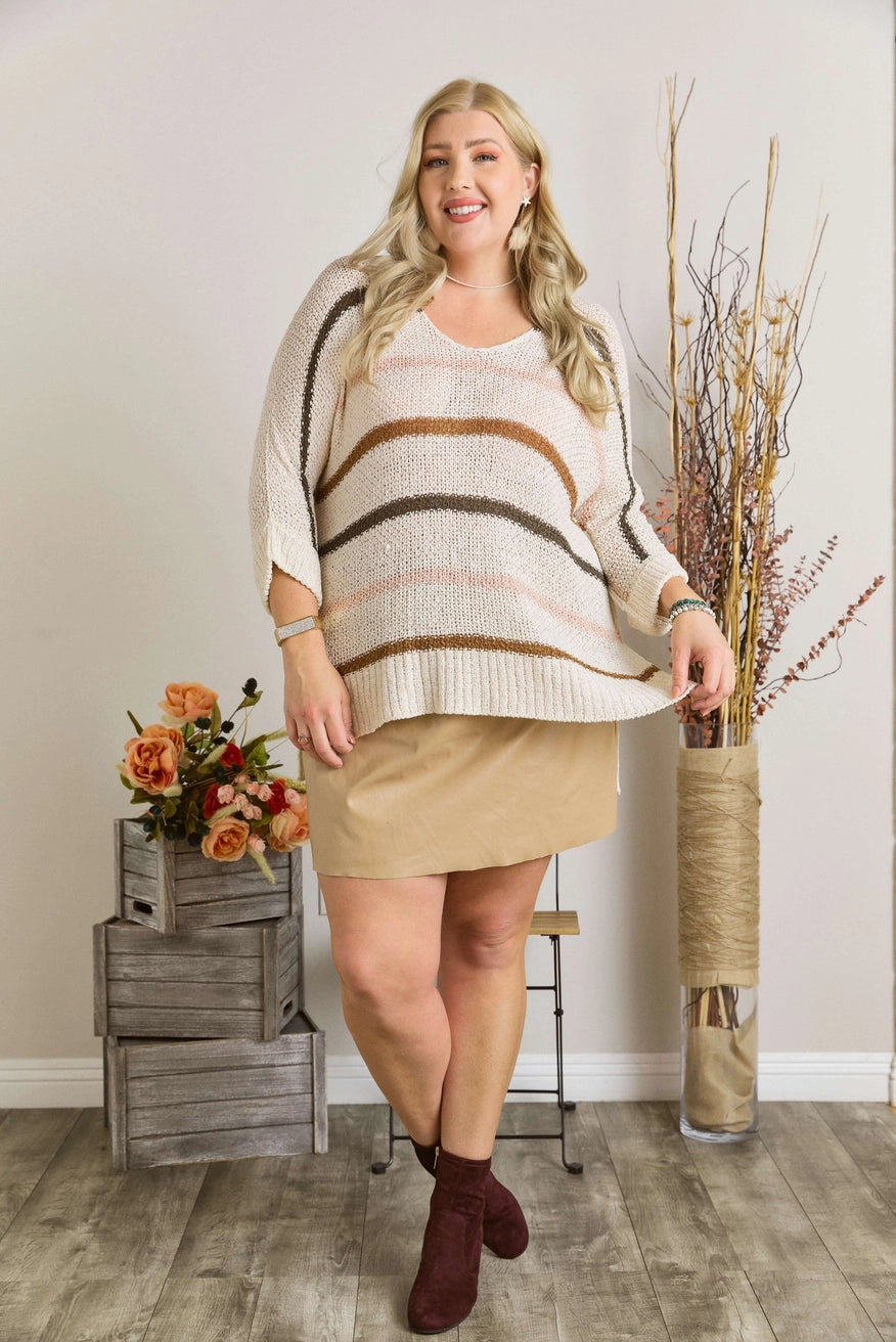 Miley Multi Color Stripe Sweater
