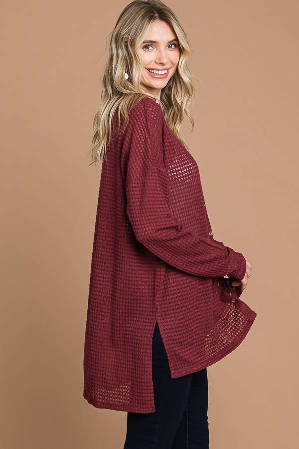 Molly V-Neck Drop Shoulder Cardigan