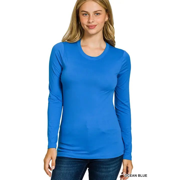 ZENANA Basic Long Sleeve | MULTIPLE COLORS