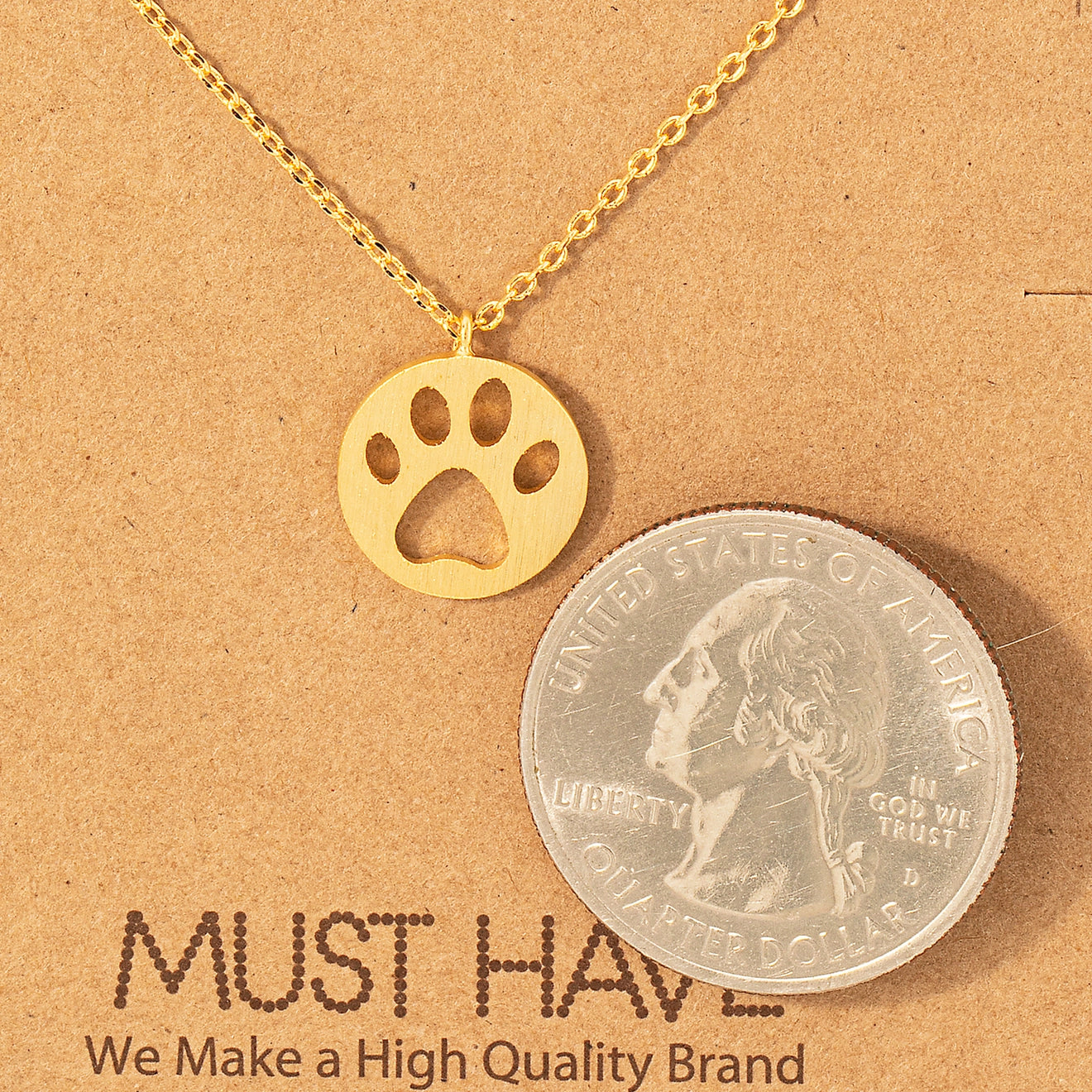 Paw Print Pendant Necklace | MULTIPLE COLORS