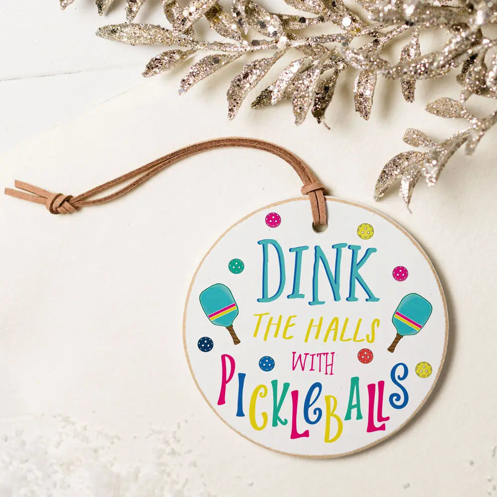 Pickleball Christmas Ornament